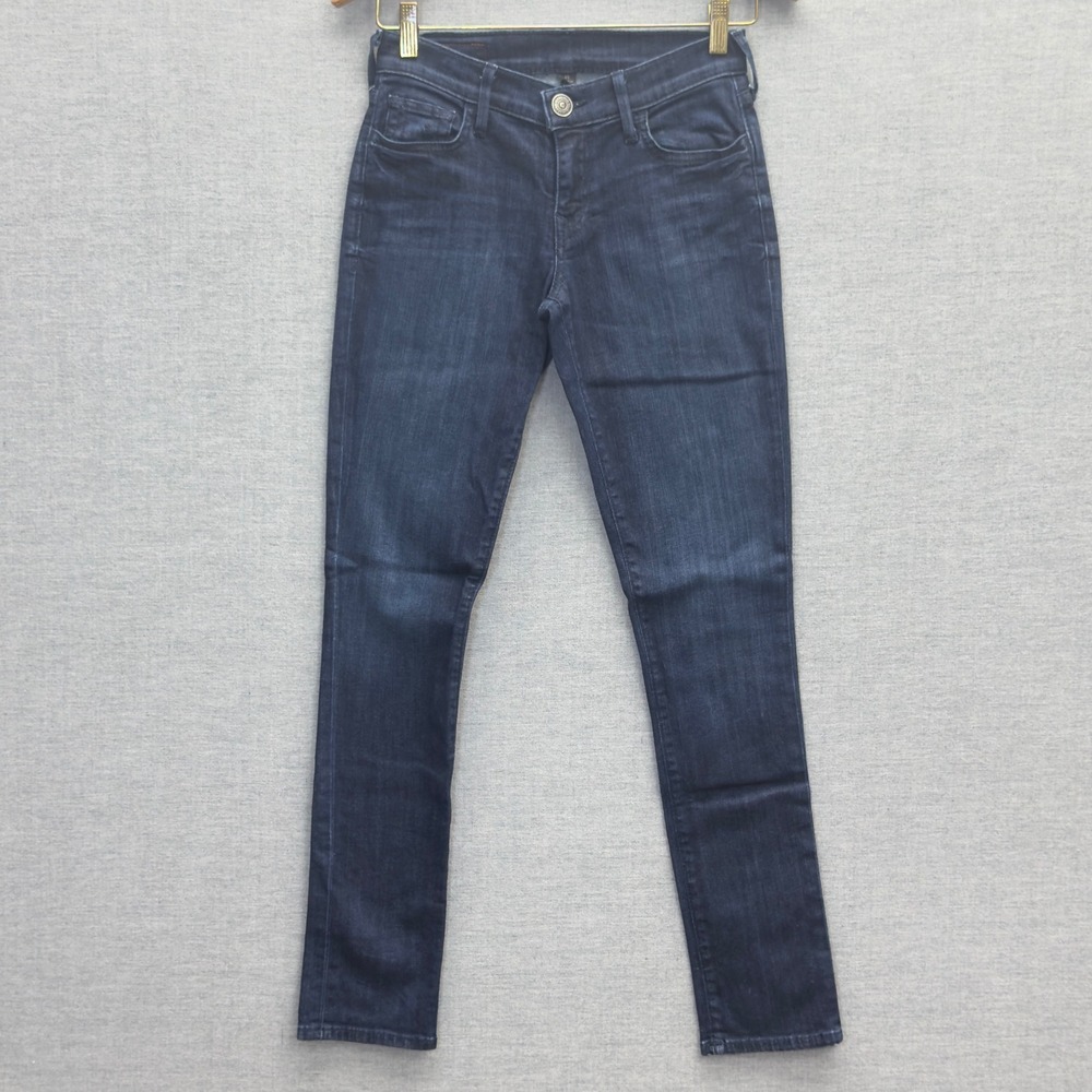 True Religion Skinny Jeans Dark Wash Low Rise Halle USA Stretch Women's Sz 25